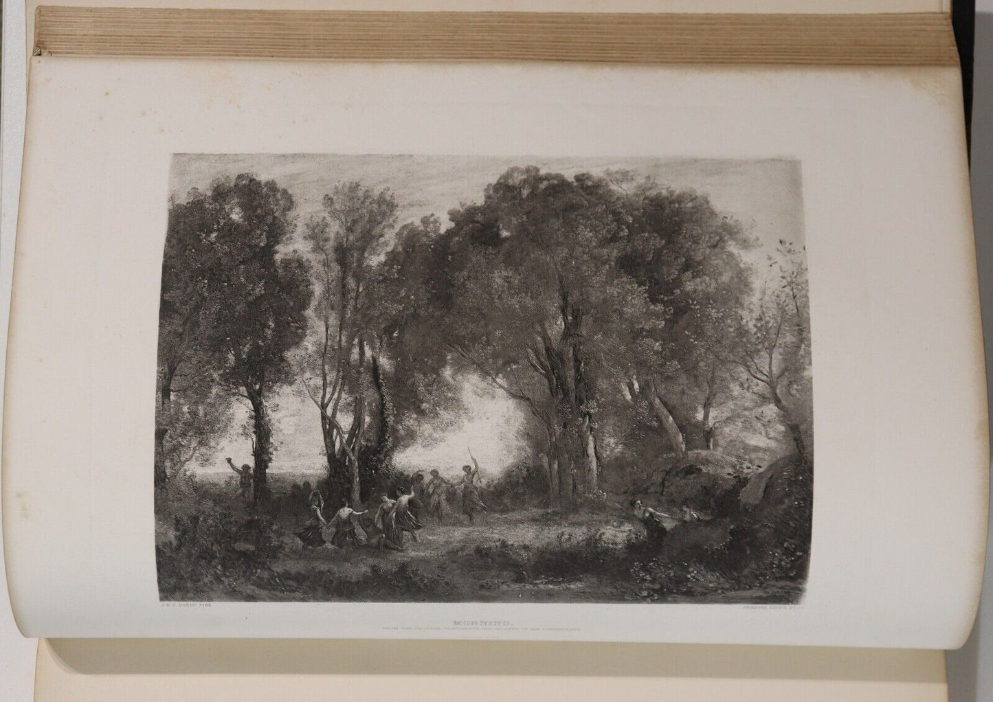 c1885 Gallery Of Contemporary Art by A Silvestre Antique Art Engravings Book