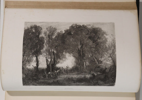 c1885 Gallery Of Contemporary Art by A Silvestre Antique Art Engravings Book