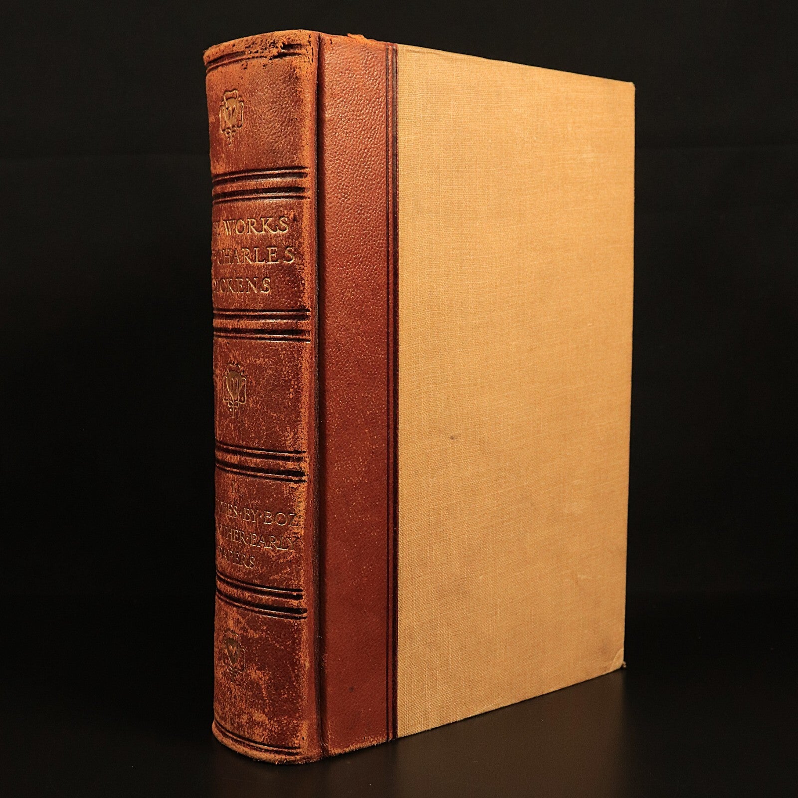 1912 Sketches By Boz by Charles Dickens Antique British Fiction Book Gresham V1