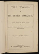 1887 The Works Of The British Dramatists Antique British History Book-4