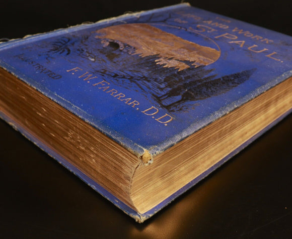 1883 Life & Work Of St Paul by F.W. Farrar Antique Theology Book Illustrated