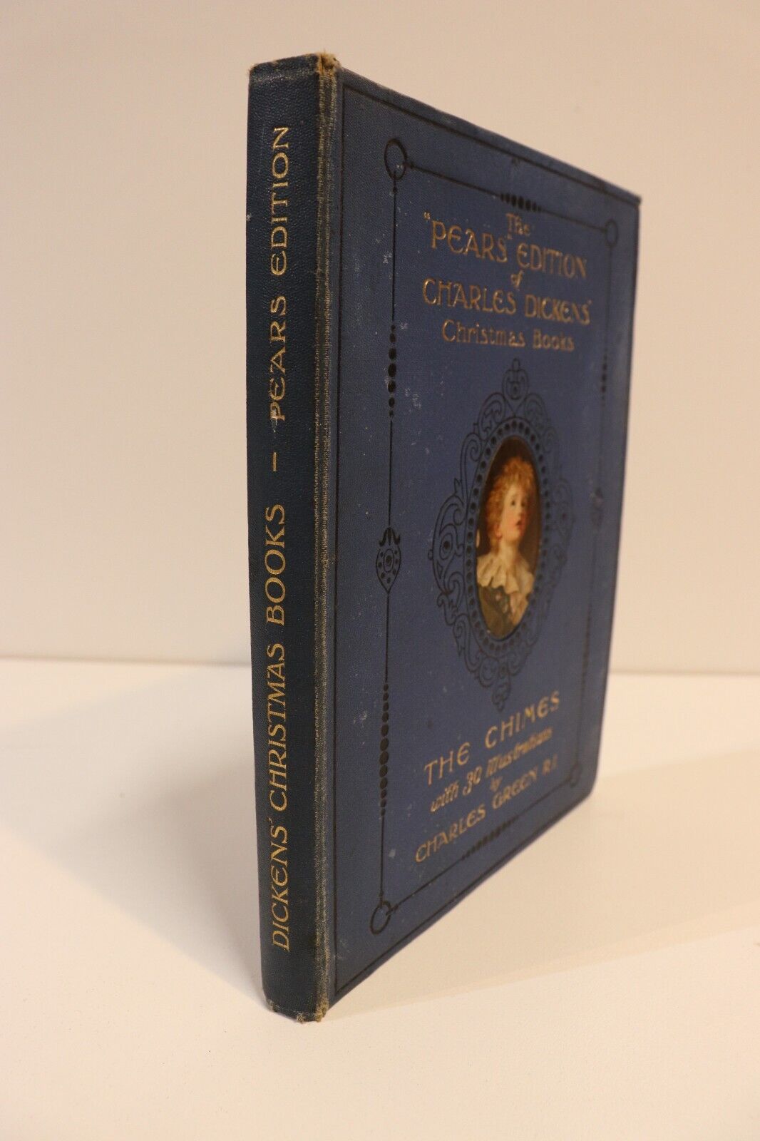 c1912 The Chimes by Charles Dickens Antique British Fiction Literature Book