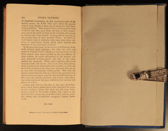 1882 Captain Cooks Three Voyages Round The World Antique Exploration Book