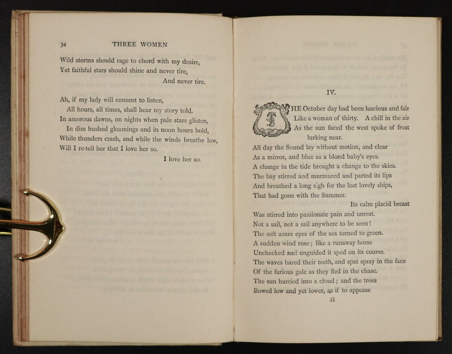 1908 Three Women by Ella Wheeler Wilcox Antique American Poetry Book