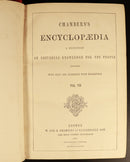 c1868 3vol Chambers's Encyclopaedia Antiquarian Reference Books Maps Australia-13
