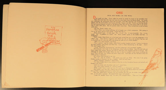 1946 Digit Dick & Tasmanian Devil Antique Australian Childrens Book 2nd Edition