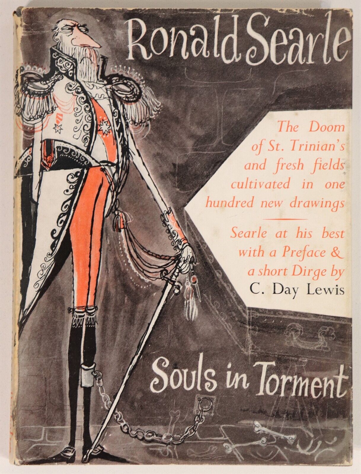 1954 Souls In Torment by Ronald Searle Satirical Cartoon & Art Book