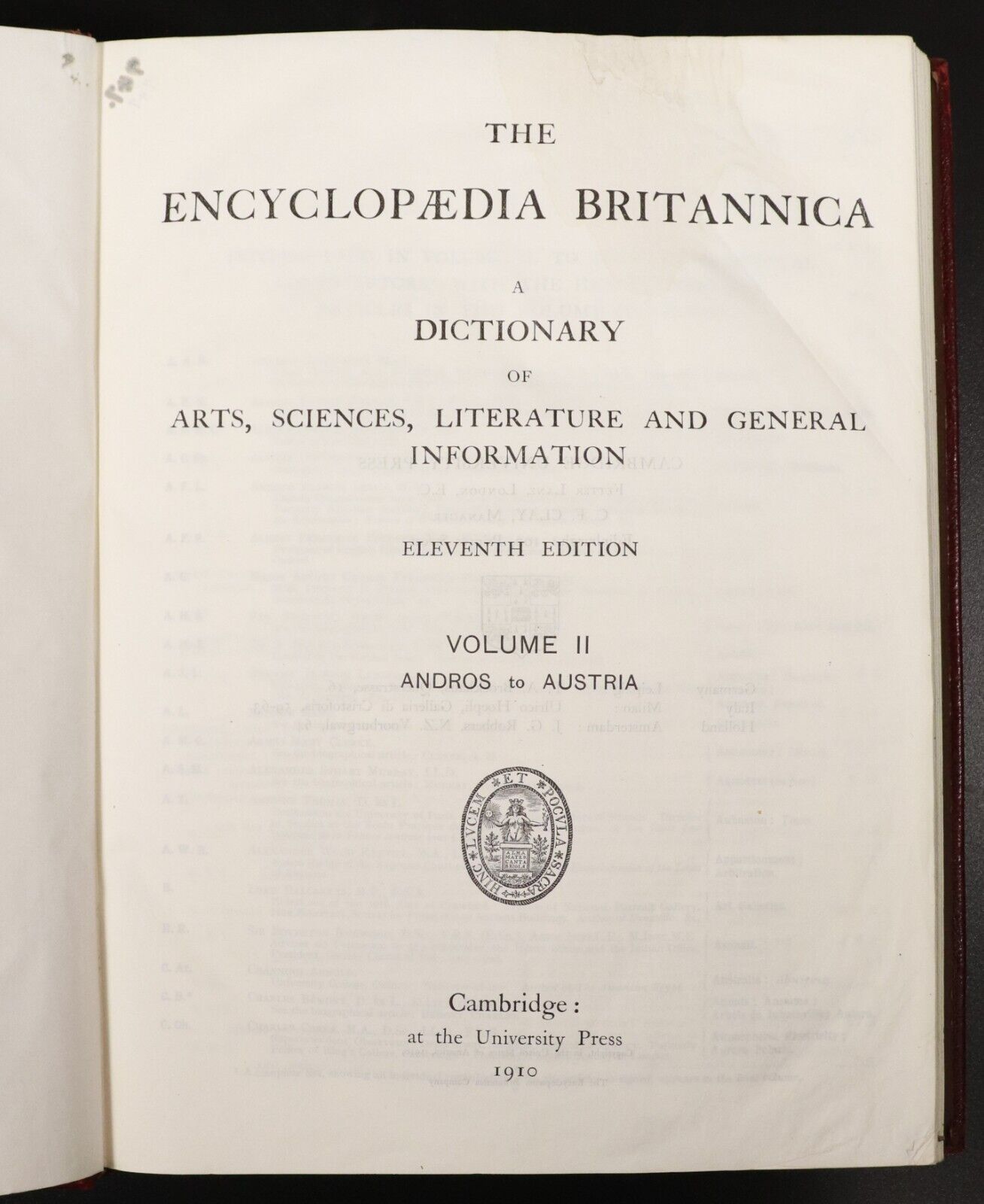 1910 4vol Encyclopaedia Britannica 11th Edition Antique Reference Books Maps - 0