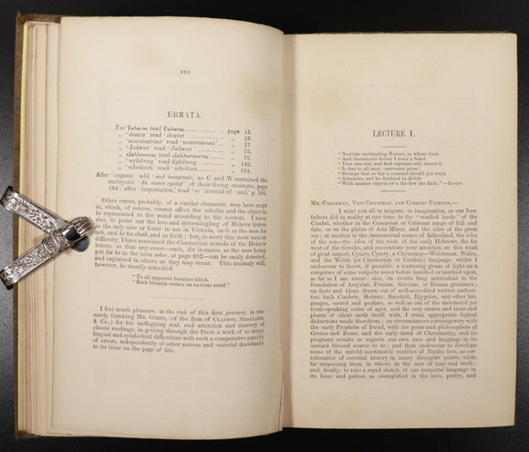 1860 Britannia Antiquissima Antiquarian History Book Druids Cimmerian Philology