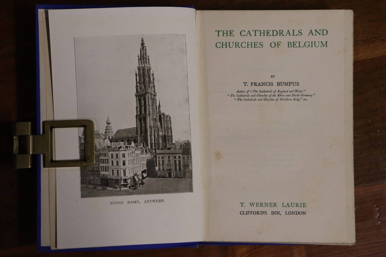 c1928 The Cathedrals & Churches Of Belgium European Architectural History Book