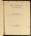 1916 The Australian & Verses by Will H. Ogilvie Antique Australian Poetry Book-6