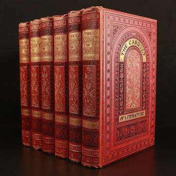 The Casquet Of Literature by Charles Gibbon 6vol c1877 Antique History Book Set