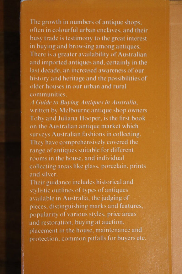 1976 Buying Antiques In Australia 1st Edition Antique Collecting Reference Book