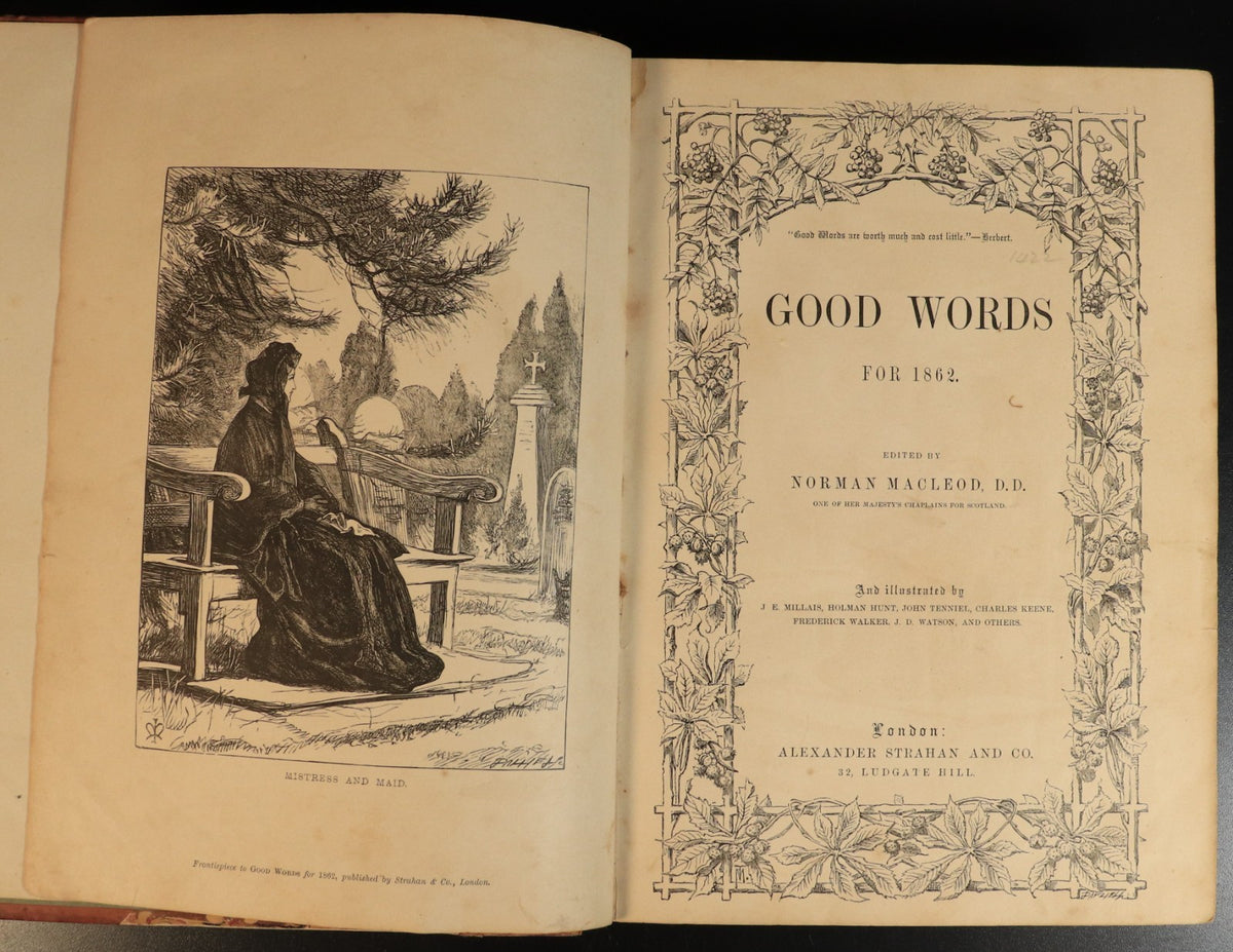 1862 Good Words For 1862 by Norman Macleod Antique British History Boo ...
