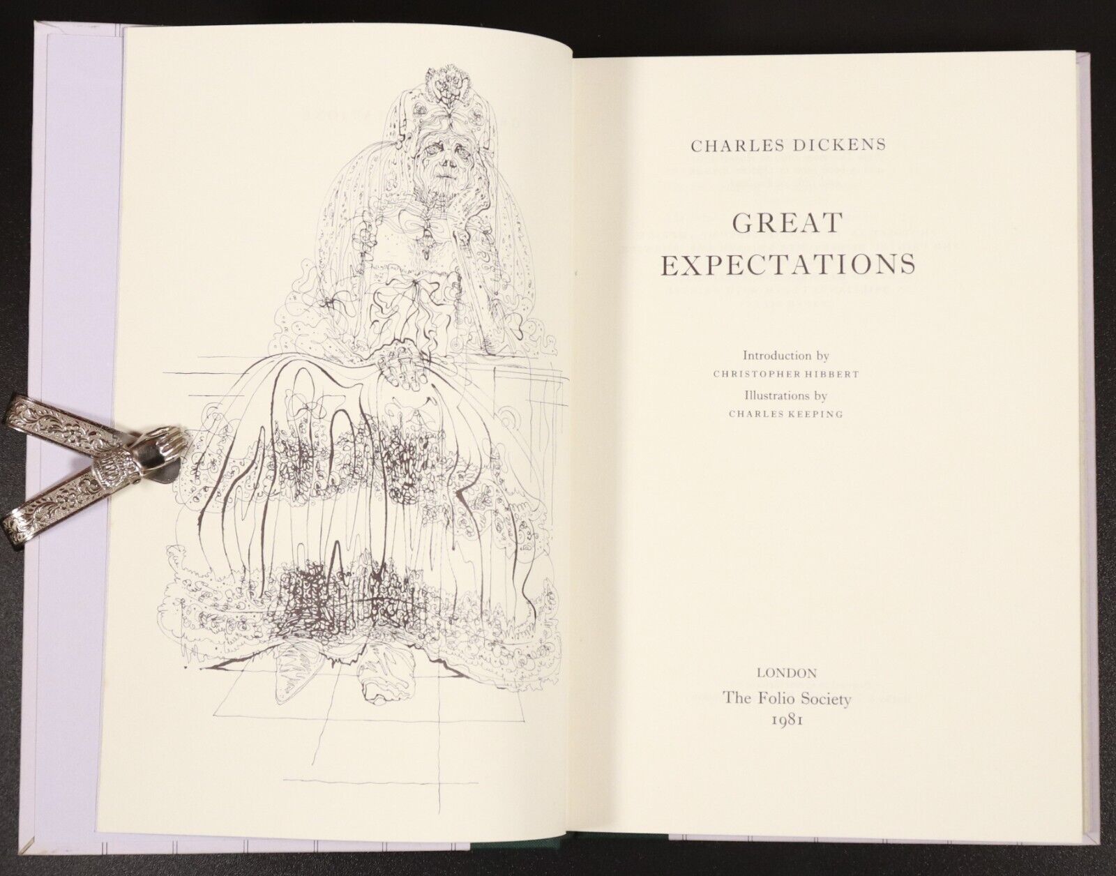 1981 Great Expectations by Charles Dickens Folio Society Fiction Book w/Sleeve - 0