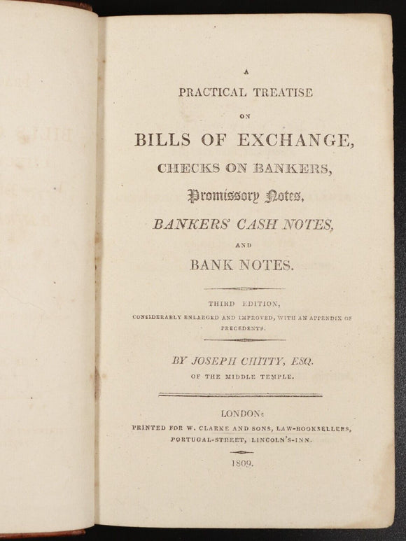 1797 2vol Summary Of Law Of Bills Of Exchange Antiquarian British History Books