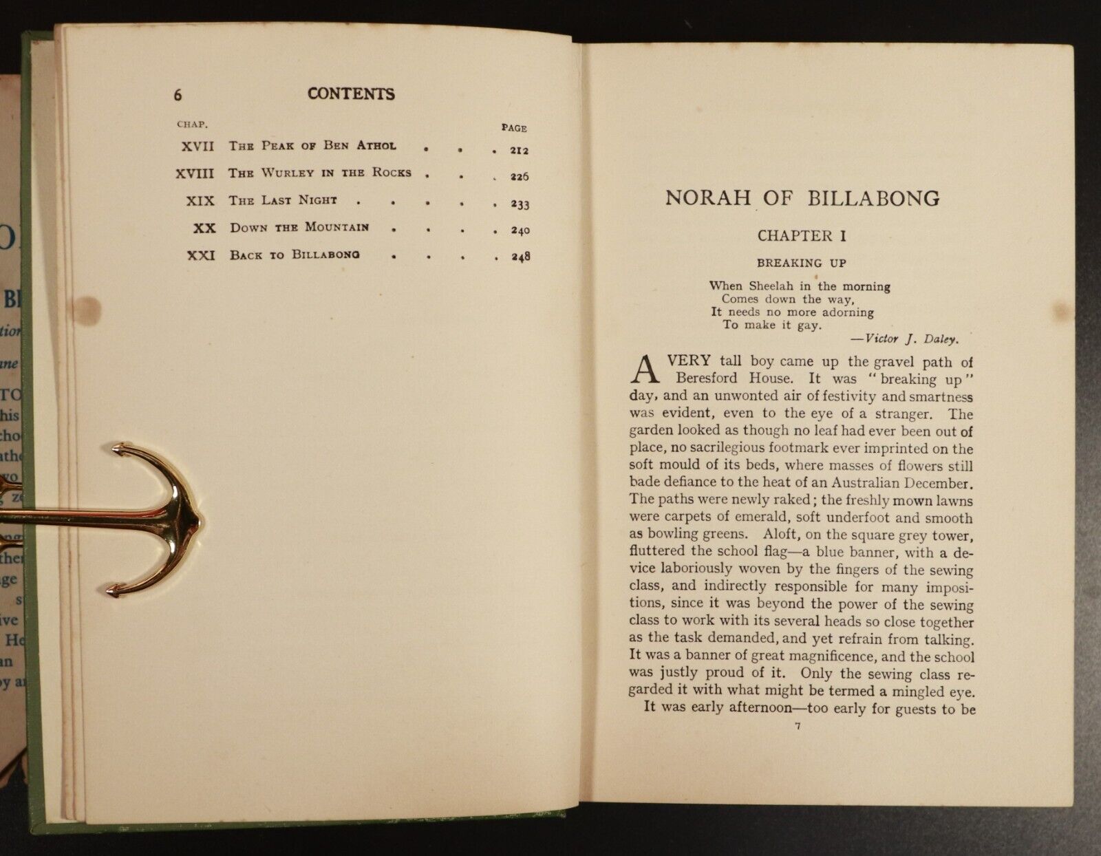 c1913 Norah Of Billabong by Mary Grant Bruce Australian Fiction Book