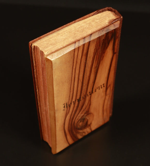 c1920 The New Testament Of Our Lord Jesus Christ Antiquarian Bible Wooden Covers