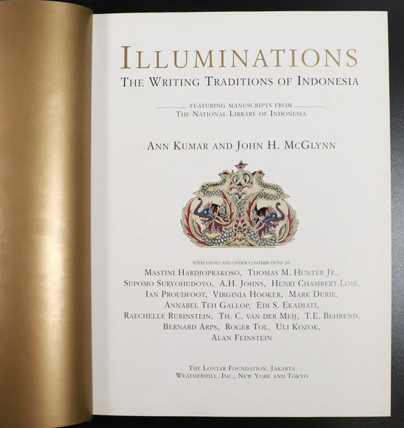 1996 Illuminations: Writing Traditions Of Indonesia Language History Book 1st Ed