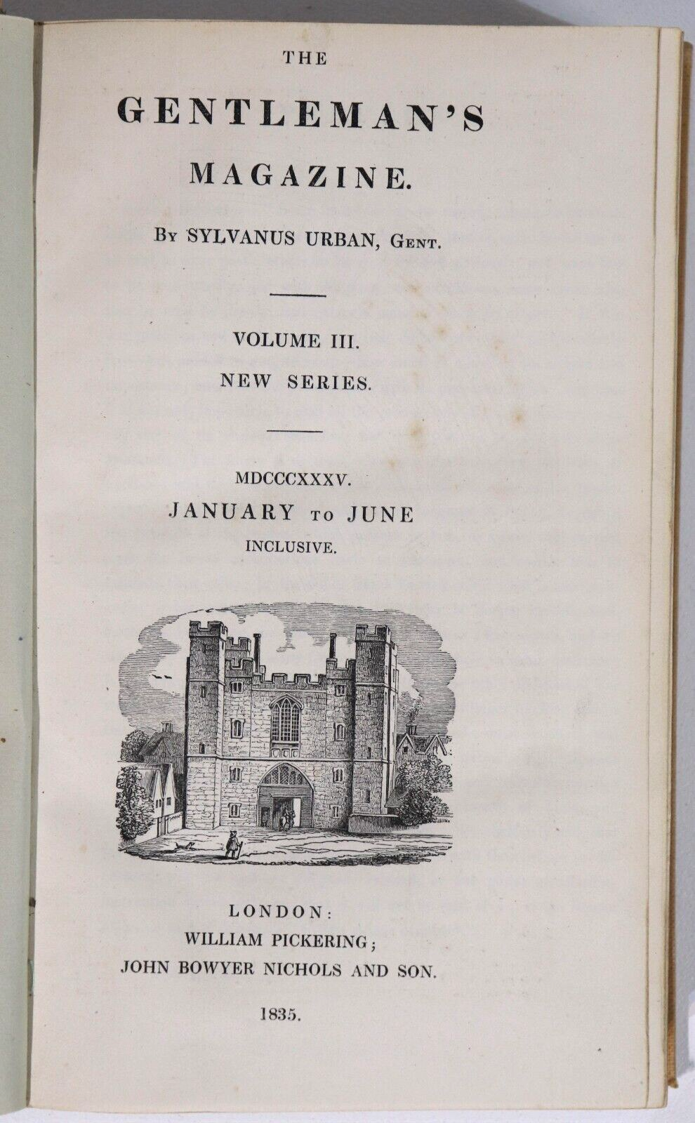 The Gentleman's Magazine - 1834 to 1837 - 6 Vol Antiquarian History Book Set