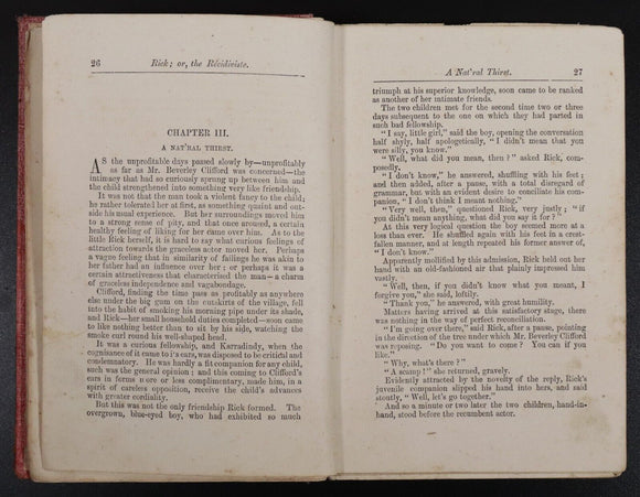 1891 Rick or The Recidiviste Romance Of Australian Life Antique History Book