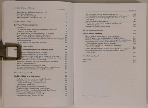 2003 Behind The Scenes In Advertising Marketing & Advertising Book