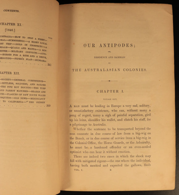 1852 Our Antipodes Australasian Colonies Antiquarian Australian History Books
