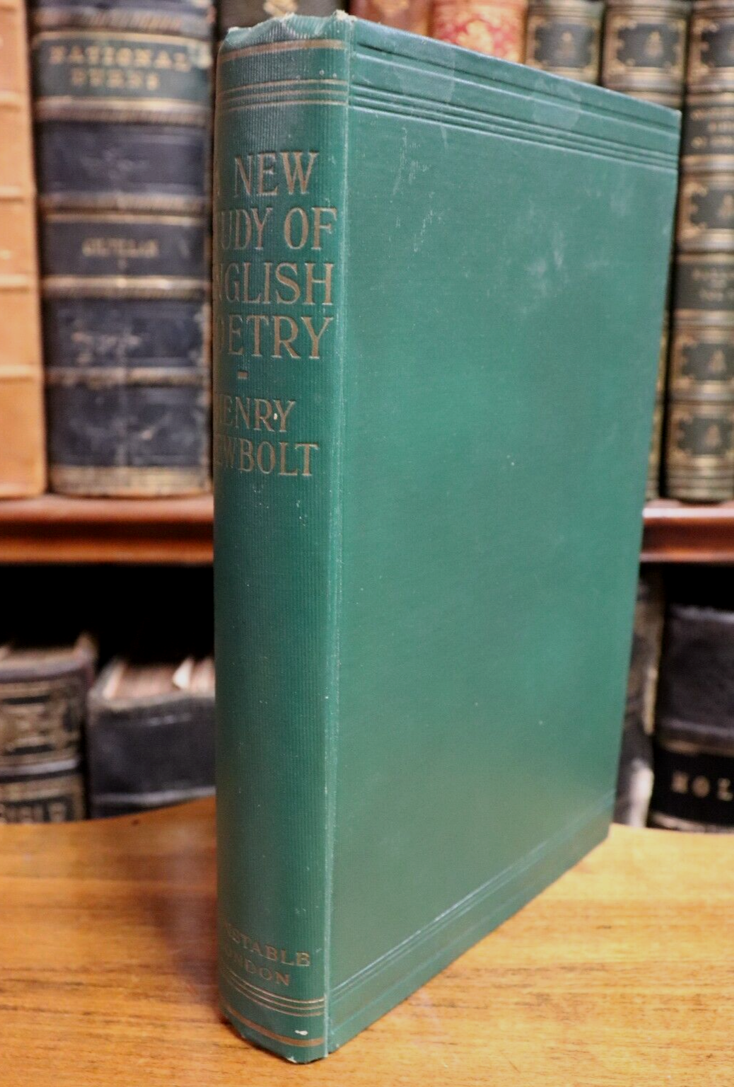 1919 A New Study Of English Poetry by H Newbolt Antique British Poetry Book