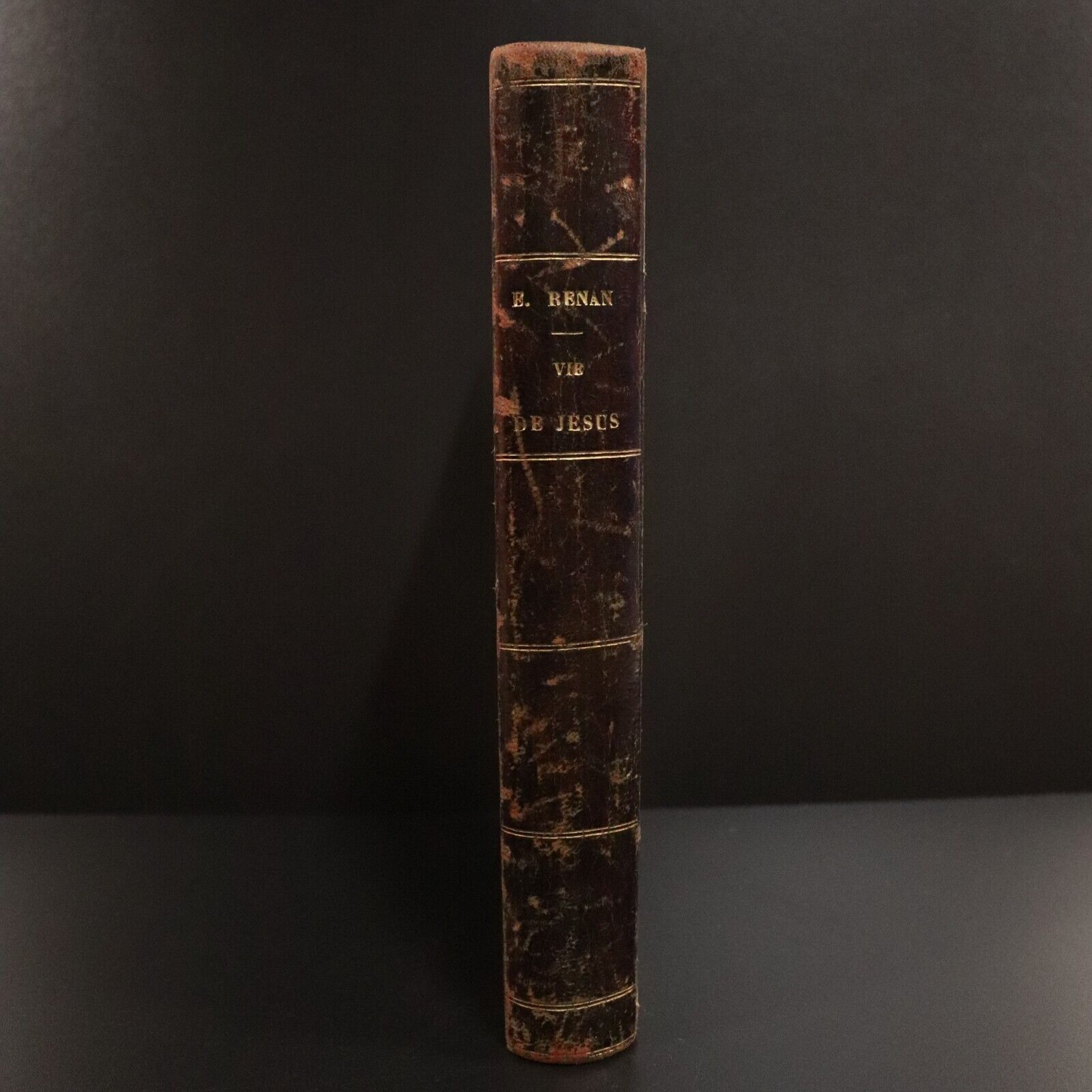 1863 Vie De Jesus by Ernest Renan Antique French Religion & Theology Book