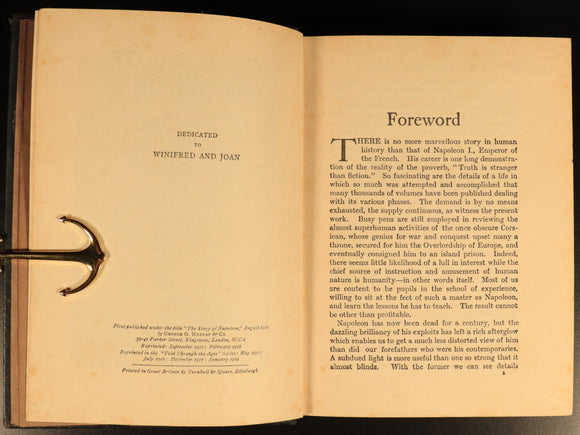 The Story Of Napoleon by Harold F.B. Wheeler 1924 Antique History Book