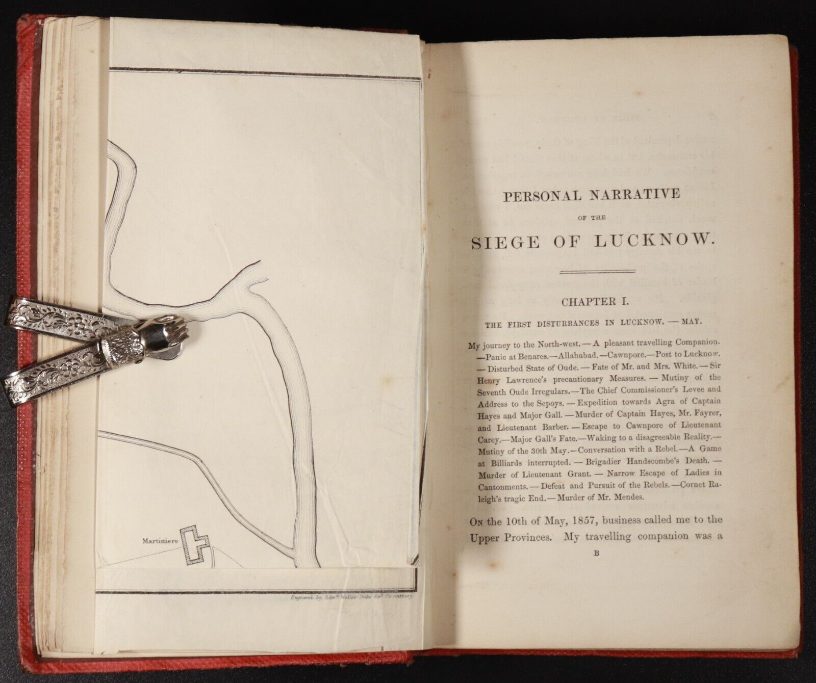 1858 Siege Of Lucknow by LE Ruutz Rees Antiquarian Indian Mutiny History Book