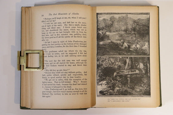 c1910 The Red Mountain Of Alaska by W.B. Allen Antique Fiction Book