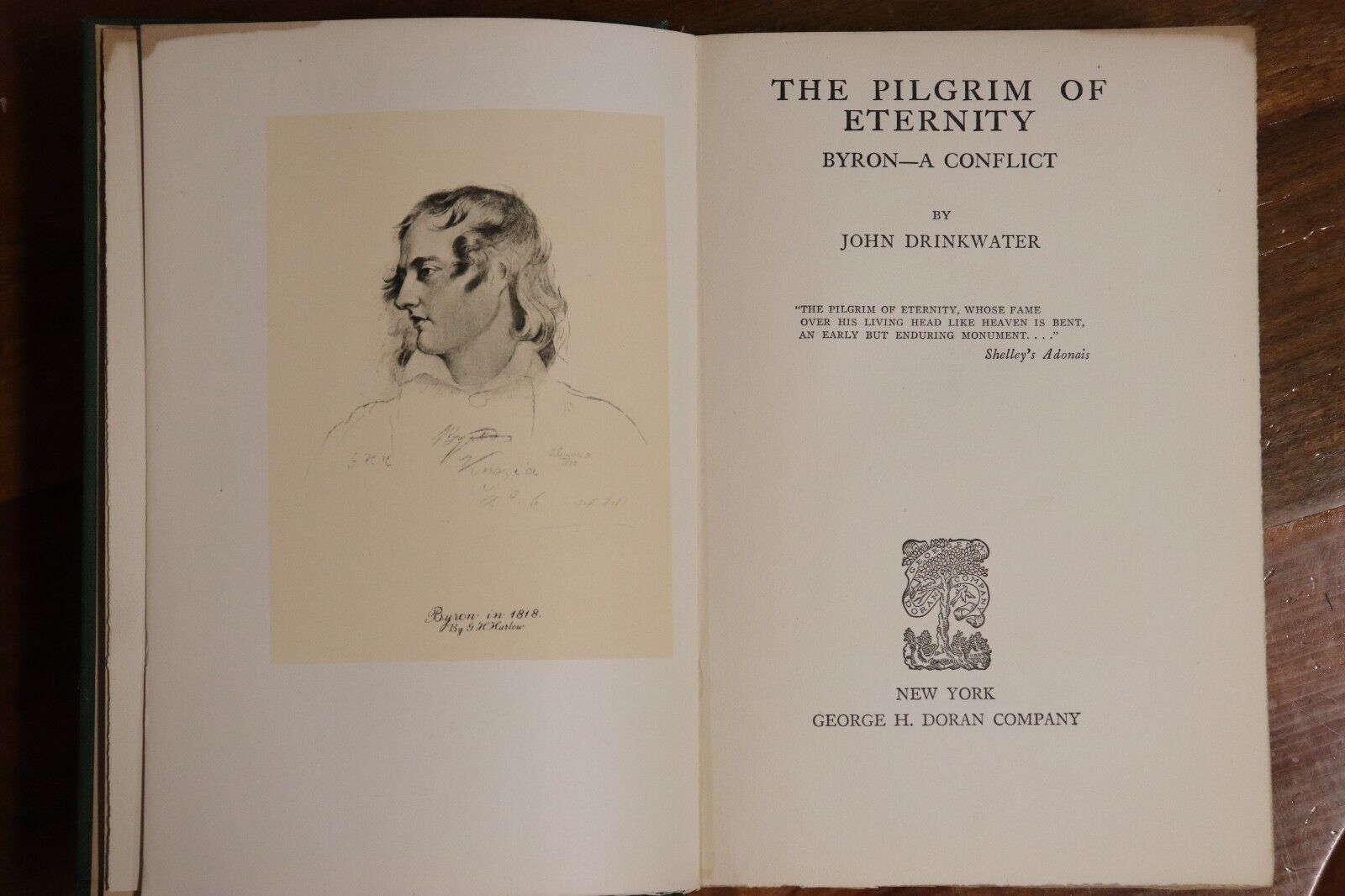 1925 The Pilgrim Of Eternity: Byron A Conflict Antique British History Book