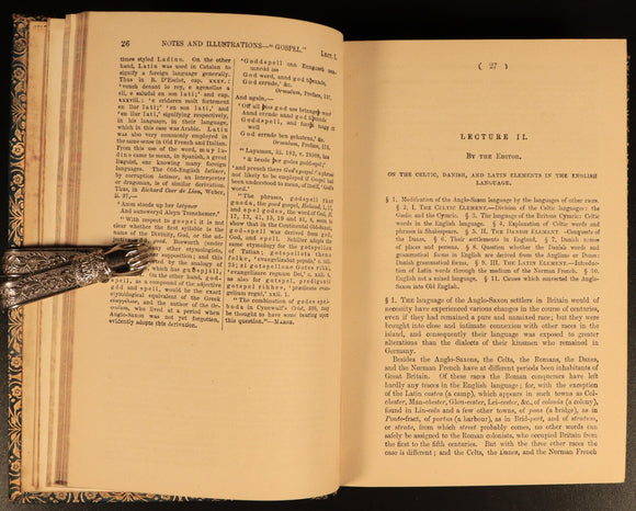 Lectures On The English Language by George P Marsh 1880 Antique Reference Book
