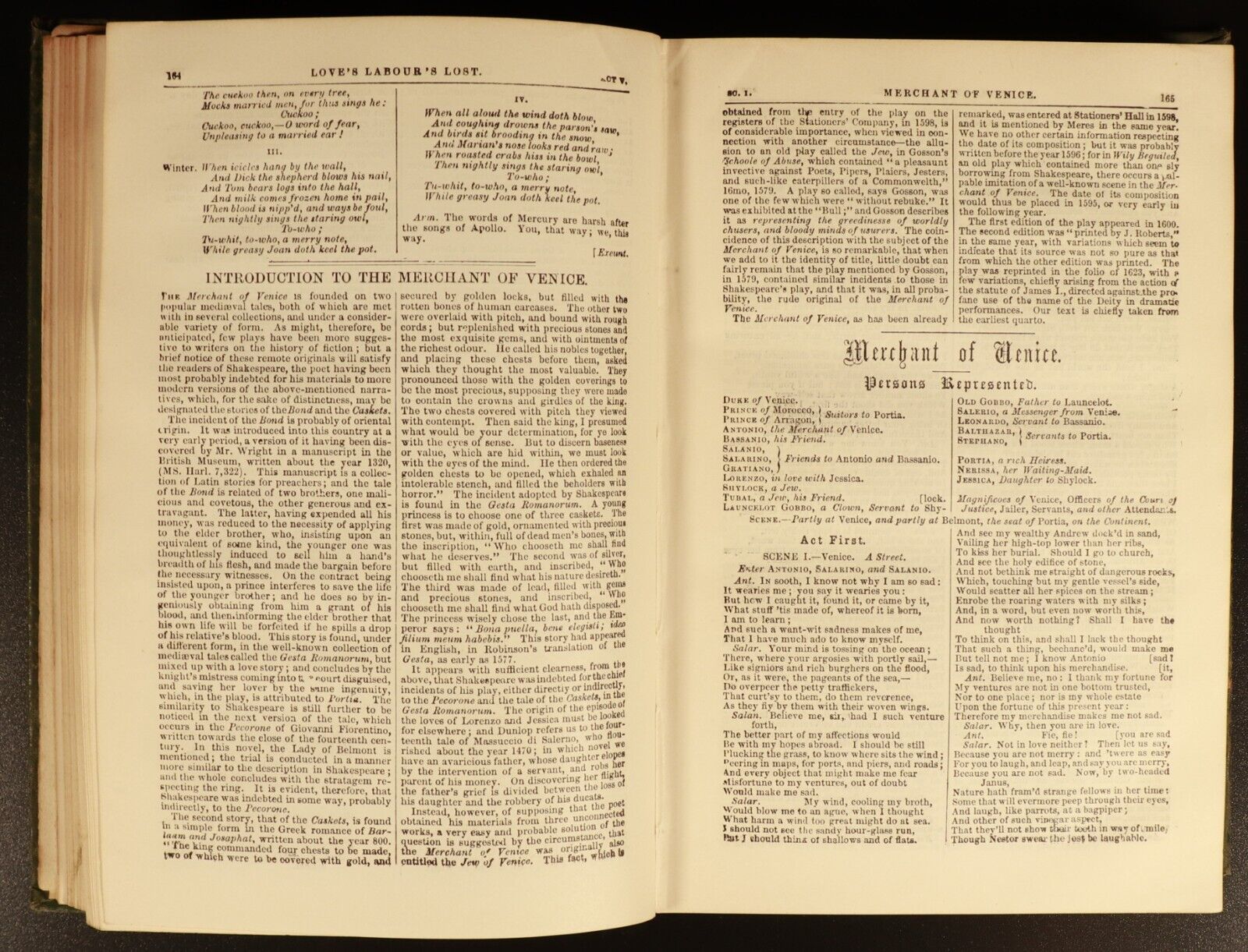 The Complete Works Of William Shakespeare c1910  Antique Literature Book