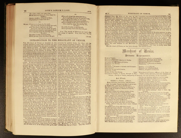 The Complete Works Of William Shakespeare c1910  Antique Literature Book