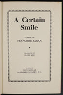 1956 A Certain Smile by Francois Sagan 1st Edition Vintage Fiction Book-3