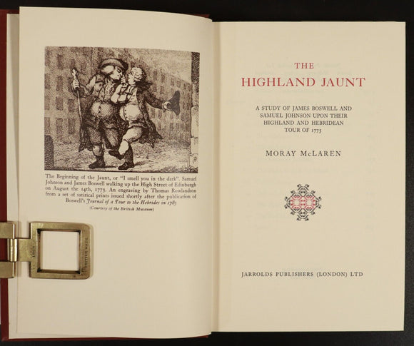 1954 The Highland Jaunt 1st Edition Vintage Scottish History Book James Boswell