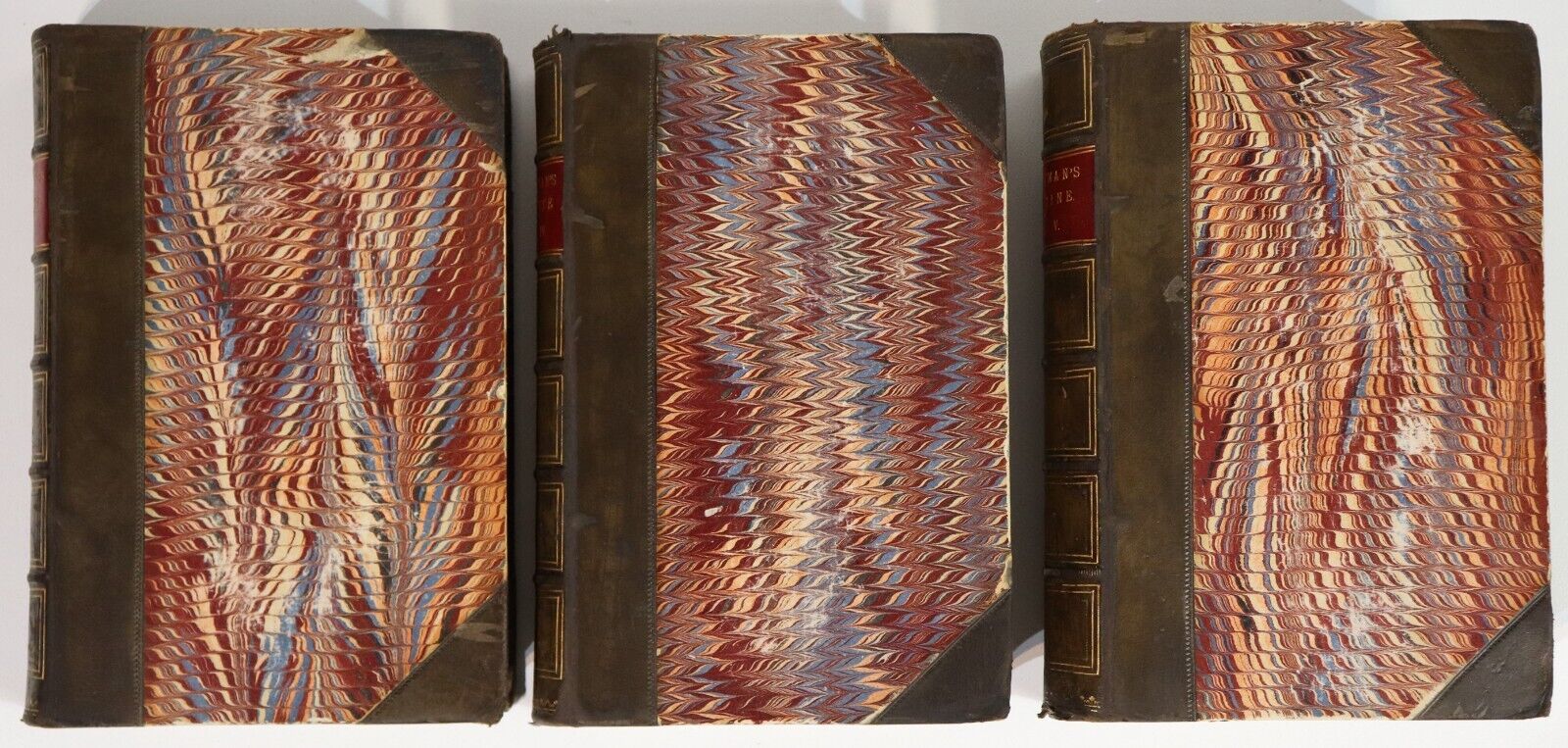 1869 3vol The Gentleman's Magazine Antique British History Reference Books