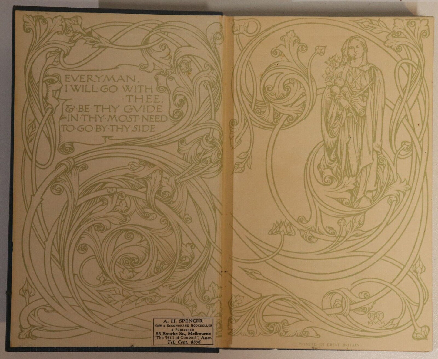 1928 Aucassin & Nicolette Antique French Romance Book Everymans Library