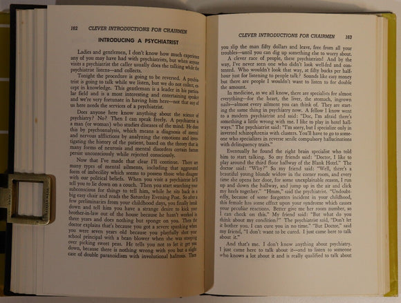 1972 Clever Introductions For Chairmen Vintage Speech Writing Reference Book