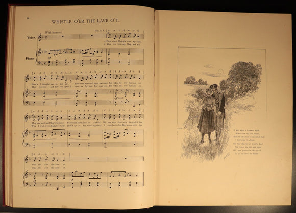 The Songs Of Robert Burns by Lees & Shelley c1896 Antique Poetry History Book