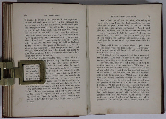 1897 The Half-Caste: Governess's Tale by Dinah Craik Antique Fiction Book