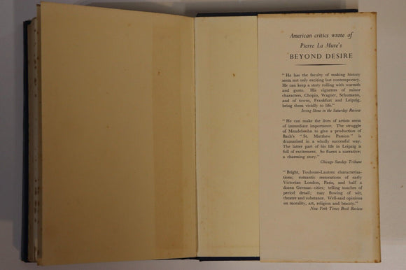 1956 Beyond Desire by Pierre La Mure 1st Edition Vintage Romance Fiction Book