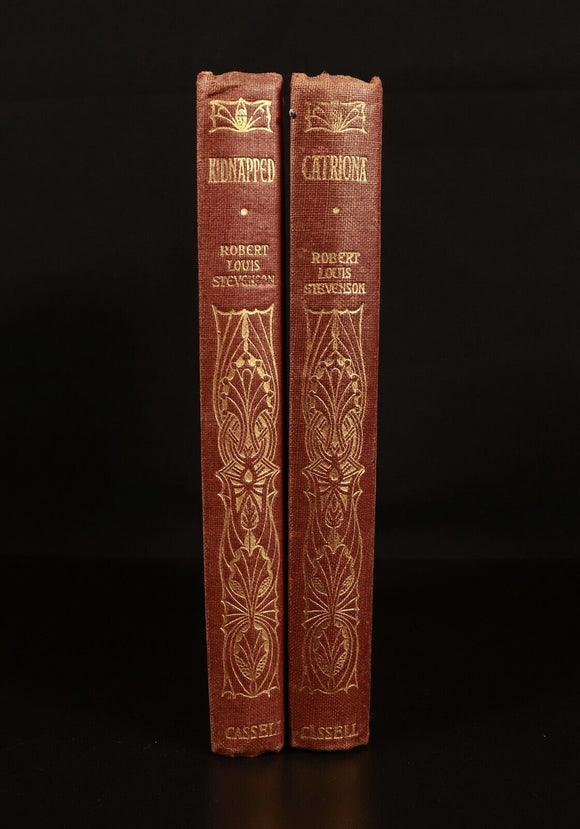 1918 2vol Kidnapped & Catriona by R.L. Stevenson Antique Literature Books