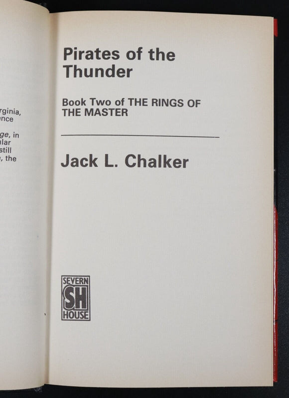 1990 Pirates Of The Thunder by JL Chalker Science Fiction Book Rings Of Master