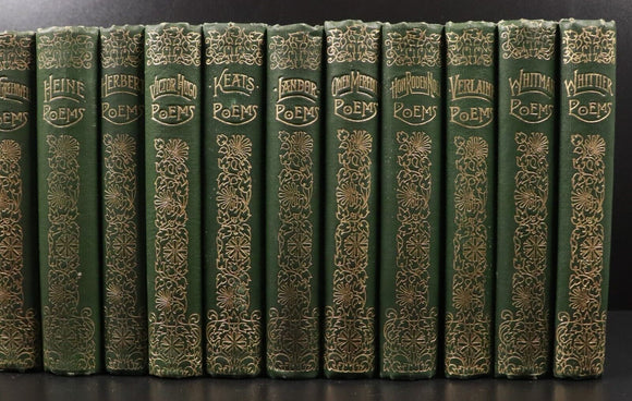 1888 41vol The Canterbury Poets Walter Scott Publishing Antique Poetry Books
