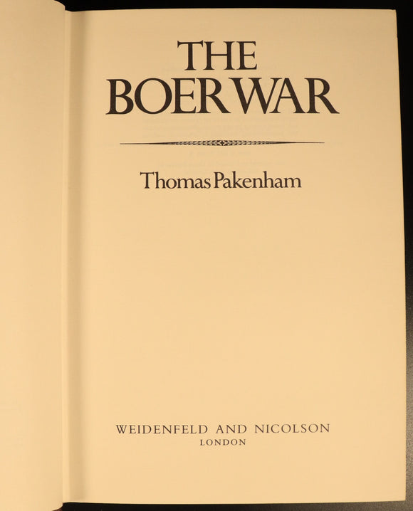 1979 The Boer War by Thomas Pakenham Illustrated Military History Book 1st Ed.