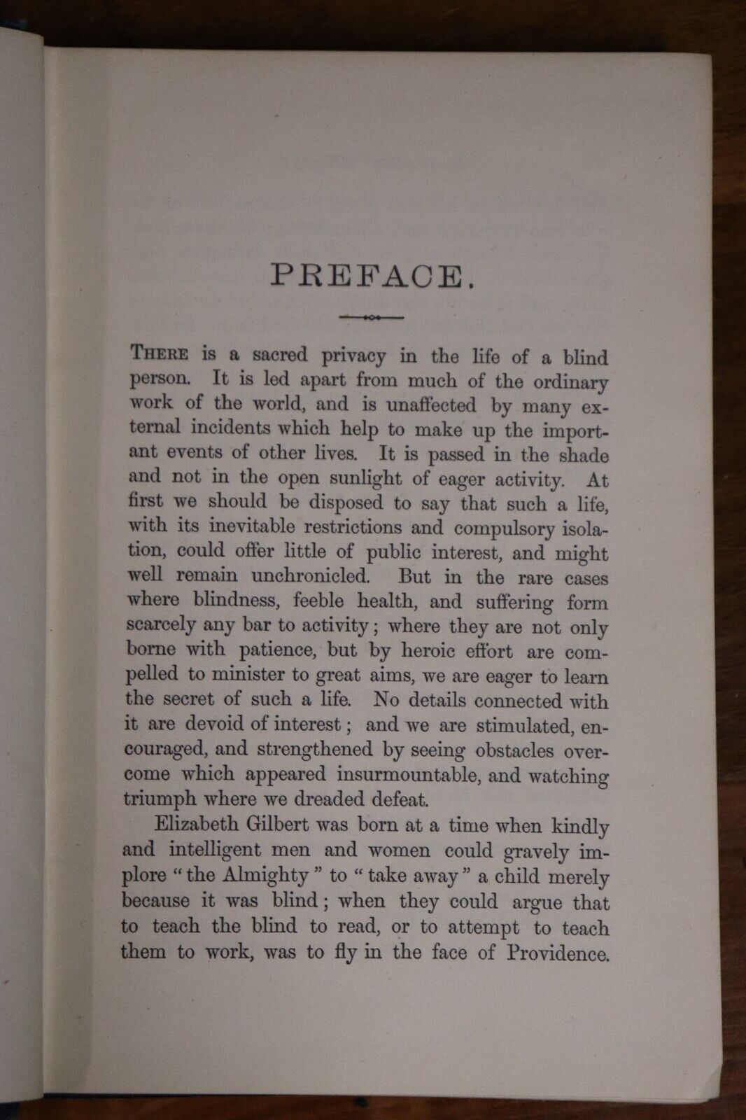 1891 Elizabeth Gilbert & Her Work For The Blind Antique Medical History Book