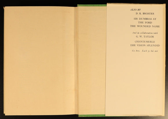 The Dark Mile by D.K. Broster 1930 Antique British Fiction Book Early Edition